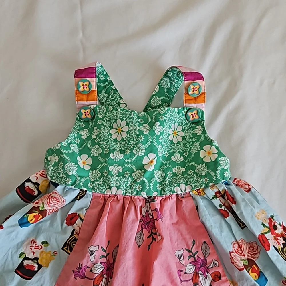 Matilda Jane Baby Girl Summer Patchwork Dress Size 12-18 Months - Picture 2 of 6